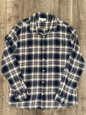 Aéropostale men’s Classic Plaid Flannel Button-Down Shirt XL
